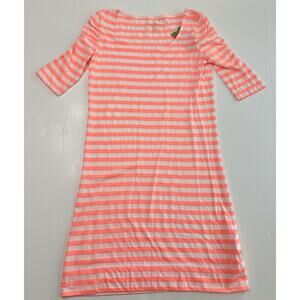 Lilly Pulitzer Sunrise Orange Party Stripe Dress Kaley XS NWT